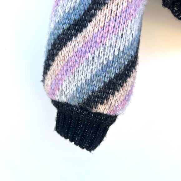 New Saltwater Luxe Carmen Jacket Multi Striped Sherpa Fleece Hoodie Small - Picture 7 of 9